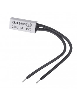 10pcs Normal Open KSD9700 250V 5A 45 Plastic Thermostatic Temperature Sensor Switch NO