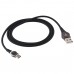 USB to USB-C / Type-C Rotatable Connector Braided Data Cable, Cable Length: 1m