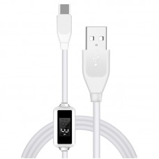 F8 USB to Type-C / USB-C Charging Cable with LED Display Screen